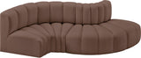 Arc Vegan Leather Modular Sofa – Elevate Your Space with Timeless Luxury and Versatile Design