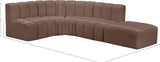 Arc Vegan Leather Modular Sofa: Elevate Your Space with Timeless Sophistication and Versatile Design