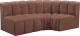Arc Vegan Leather Modular Sofa - Modern Elegance with Deep Channel Tufting for Versatile Living Spaces