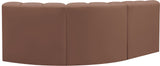 Arc Vegan Leather Modular Sofa - Modern Elegance with Deep Channel Tufting for Versatile Living Spaces