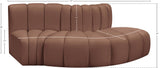 Arc Vegan Leather Modular Sofa - Elevate Your Space with Luxurious Comfort and Stylish Versatility