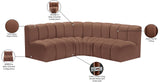 Arc Vegan Leather Modular Sofa - Elevate Your Space with Luxurious Design and Versatile Comfort