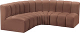 Arc Vegan Leather Modular Sofa - Elevate Your Space with Luxurious Design and Versatile Comfort