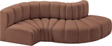 Arc Vegan Leather Modular Sofa – Elevate Your Space with Timeless Luxury and Versatile Design