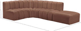 Arc Vegan Leather Modular Sofa: Elevate Your Space with Timeless Sophistication and Versatile Design