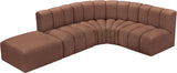 Arc Vegan Leather Modular Sofa: Elevate Your Space with Timeless Sophistication and Versatile Design