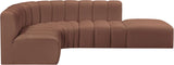 Arc Vegan Leather Modular Sofa: Elevate Your Space with Timeless Sophistication and Versatile Design