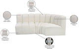 Arc Vegan Leather Modular Sofa - Modern Elegance with Deep Channel Tufting for Versatile Living Spaces