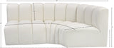 Arc Vegan Leather Modular Sofa - Modern Elegance with Deep Channel Tufting for Versatile Living Spaces