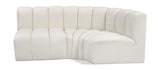 Arc Vegan Leather Modular Sofa - Modern Elegance with Deep Channel Tufting for Versatile Living Spaces
