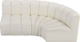 Arc Vegan Leather Modular Sofa - Modern Elegance with Deep Channel Tufting for Versatile Living Spaces