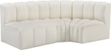 Arc Vegan Leather Modular Sofa - Modern Elegance with Deep Channel Tufting for Versatile Living Spaces