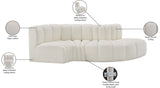 Arc Vegan Leather Modular Sofa – Elevate Your Space with Timeless Luxury and Versatile Design