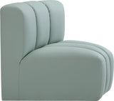 Arc Vegan Leather Curved Corner Chair - Elevate Your Space with Modern Luxury and Timeless Style