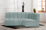 Arc Vegan Leather Modular Sofa - Modern Elegance with Deep Channel Tufting for Versatile Living Spaces