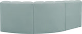 Arc Vegan Leather Modular Sofa - Modern Elegance with Deep Channel Tufting for Versatile Living Spaces