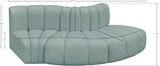 Arc Vegan Leather Modular Sofa - Elevate Your Space with Luxurious Comfort and Stylish Versatility