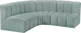 Arc Vegan Leather Modular Sofa - Elevate Your Space with Luxurious Design and Versatile Comfort