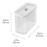 ZWILLING Fresh & Save Cube Boxes, Plasic, Airtight Dry Food Storage Container, Medium Tall Cube, 2M Container, 1.9-qt