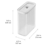 ZWILLING Fresh & Save Cube Box, Plasic, Airtight Dry Food Storage Container, Medium X-Tall Cube, 3M Container, 3-qt