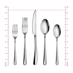 Rain II Series 20-Piece Forged Flatware Set, Stainless Steel 18/10, 1027013