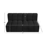 Arc Vegan Leather Modular Sofa - Luxurious Design with Deep Channel Tufting for Chic Interiors