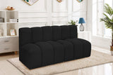 Arc Vegan Leather Modular Sofa - Luxurious Design with Deep Channel Tufting for Chic Interiors