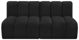 Arc Vegan Leather Modular Sofa - Luxurious Design with Deep Channel Tufting for Chic Interiors