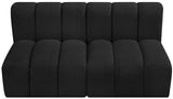 Arc Vegan Leather Modular Sofa - Luxurious Design with Deep Channel Tufting for Chic Interiors