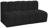 Arc Vegan Leather Modular Sofa - Luxurious Design with Deep Channel Tufting for Chic Interiors