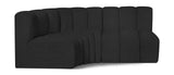 Arc Vegan Leather Modular Sofa - Modern Elegance with Deep Channel Tufting for Versatile Living Spaces