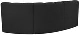 Arc Vegan Leather Modular Sofa - Modern Elegance with Deep Channel Tufting for Versatile Living Spaces