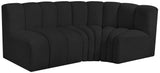 Arc Vegan Leather Modular Sofa - Modern Elegance with Deep Channel Tufting for Versatile Living Spaces