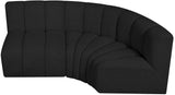 Arc Vegan Leather Modular Sofa - Modern Elegance with Deep Channel Tufting for Versatile Living Spaces