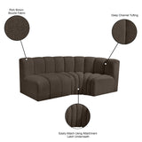 Arc Vegan Leather Modular Sofa - Modern Elegance with Deep Channel Tufting for Versatile Living Spaces