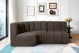 Arc Vegan Leather Modular Sofa - Modern Elegance with Deep Channel Tufting for Versatile Living Spaces