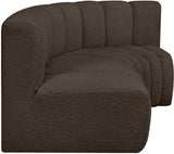 Arc Vegan Leather Modular Sofa - Modern Elegance with Deep Channel Tufting for Versatile Living Spaces