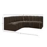 Arc Vegan Leather Modular Sofa - Elevate Your Space with Luxurious Design and Versatile Comfort