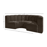 Arc Vegan Leather Modular Sofa - Elevate Your Space with Luxurious Design and Versatile Style Options