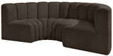 Arc Vegan Leather Modular Sofa - Elevate Your Space with Luxurious Design and Versatile Style Options