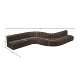 Arc Vegan Leather Modular Sofa - Elevate Your Space with Contemporary Luxury and Versatile Design