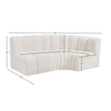 Arc Vegan Leather Modular Sofa - Modern Elegance with Deep Channel Tufting for Versatile Living Spaces