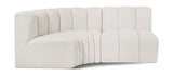 Arc Vegan Leather Modular Sofa - Modern Elegance with Deep Channel Tufting for Versatile Living Spaces