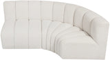Arc Vegan Leather Modular Sofa - Modern Elegance with Deep Channel Tufting for Versatile Living Spaces