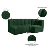 Arc Vegan Leather Modular Sofa - Modern Elegance with Deep Channel Tufting for Versatile Living Spaces