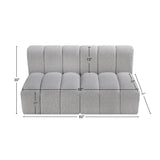 Arc Vegan Leather Modular Sofa - Luxurious Design with Deep Channel Tufting for Chic Interiors