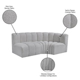 Arc Vegan Leather Modular Sofa - Modern Elegance with Deep Channel Tufting for Versatile Living Spaces