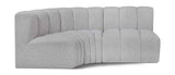 Arc Vegan Leather Modular Sofa - Modern Elegance with Deep Channel Tufting for Versatile Living Spaces