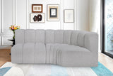 Arc Vegan Leather Modular Sofa - Modern Elegance with Deep Channel Tufting for Versatile Living Spaces