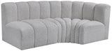 Arc Vegan Leather Modular Sofa - Modern Elegance with Deep Channel Tufting for Versatile Living Spaces